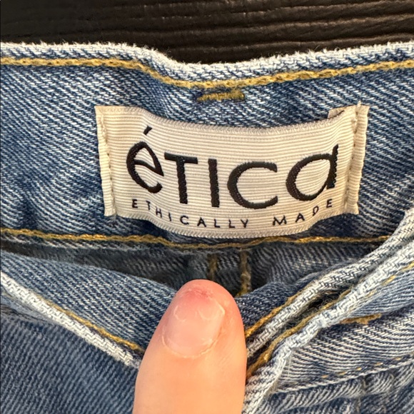 Etica Light Blue Flare Jeans - Picture 3 of 5